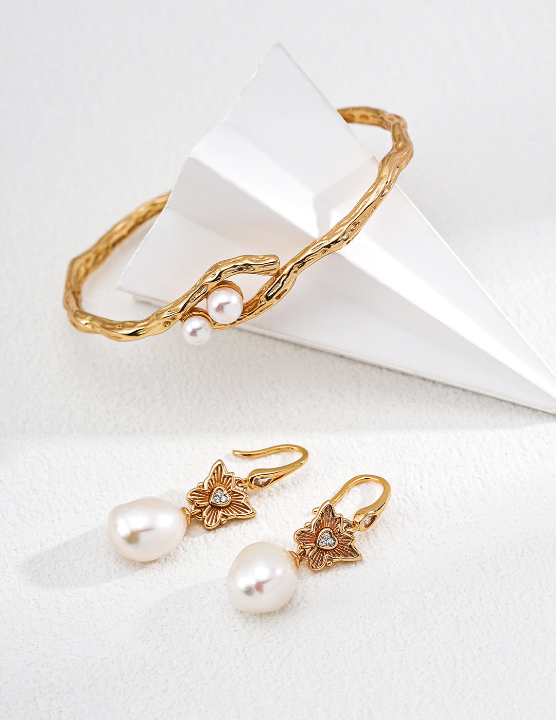 925 Silver Genuine  Natural Pearl Earrings for Women Fashion Drop Earrings Jewelry