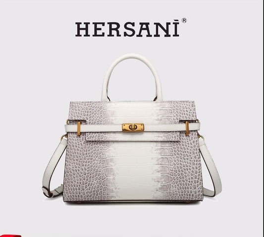 Luxury Tote Bag – Elegant Grey Handbag for Autumn & Winter